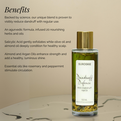 Dandruff Defence Hair Oil With Rosemary & Olive Oil Extract for Scalp