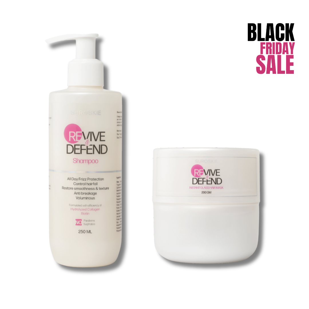 Revive & Defend Shampoo + Revive & Defend Instant Glass Hair Mask