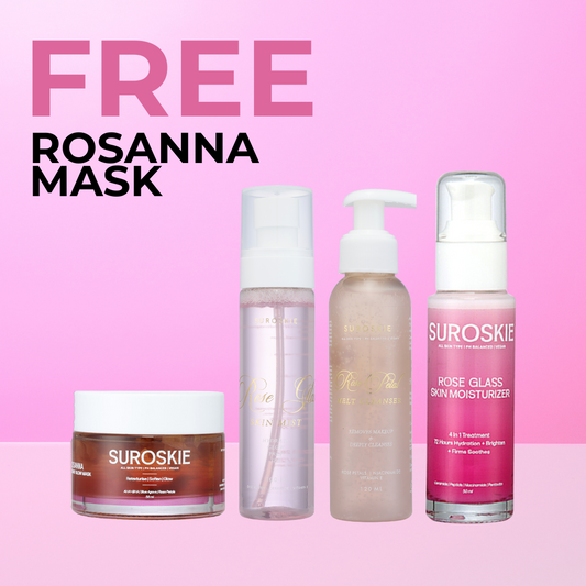 Buy Rose Cleanser + Rose Mist + Rose Moisturiser  At 1399/- And Get Rosanna Mask Free