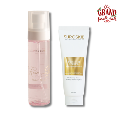 ACE Your Base Combo ( Rose Glass Skin Mist + Feather Touch Moisturiser )