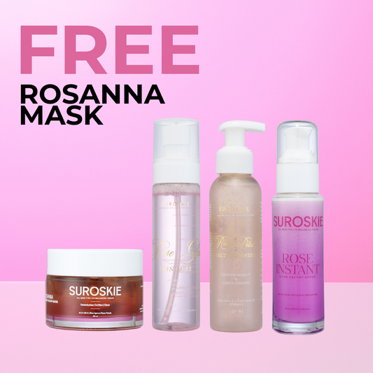 Buy Rose Cleanser + Rose Mist + Rose Instant Scrub  At 1399/- And Get Rosanna Mask Free