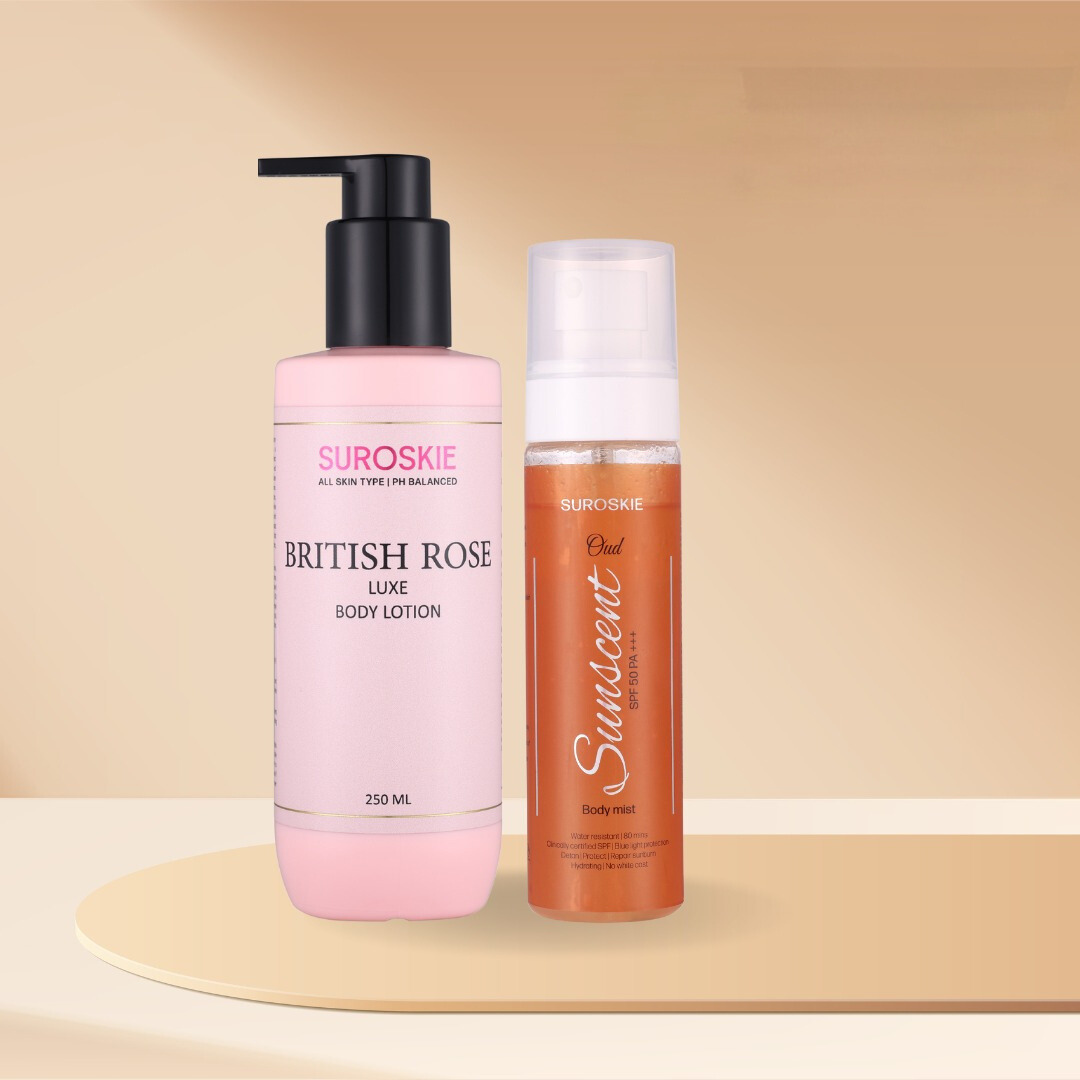 British Rose Body Lotion + Sunscent SPF