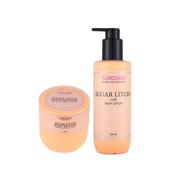 Sugar Litchi Body Butter & Body Lotion Combo