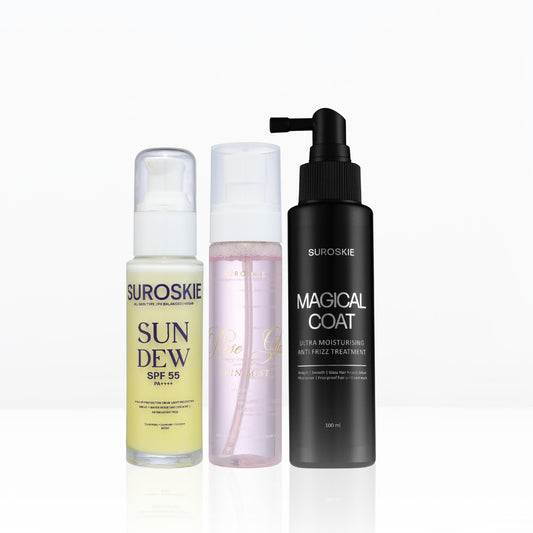 ROSE RADIANCE RITUAL ( 1.Rose Skin Mist  +  2.Sunscreen  +  3.Magical Coat )