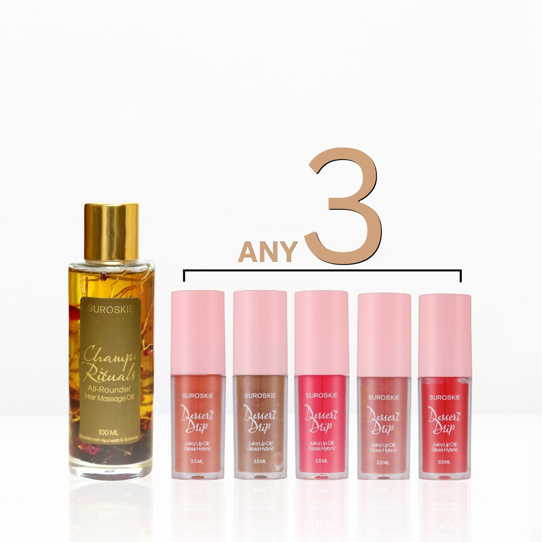 Mini champi + Lip oil pack of 3