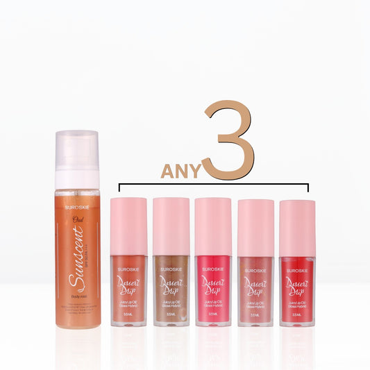 Sunscent + Lip oil pack 3