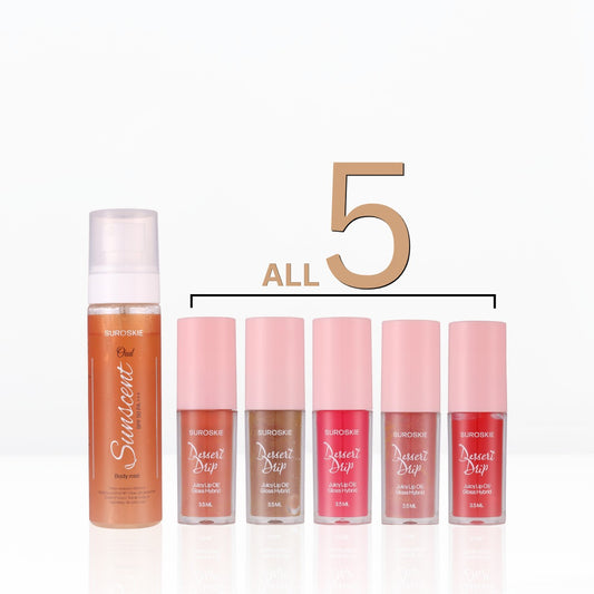 Sunscent + Lip oil pack 5