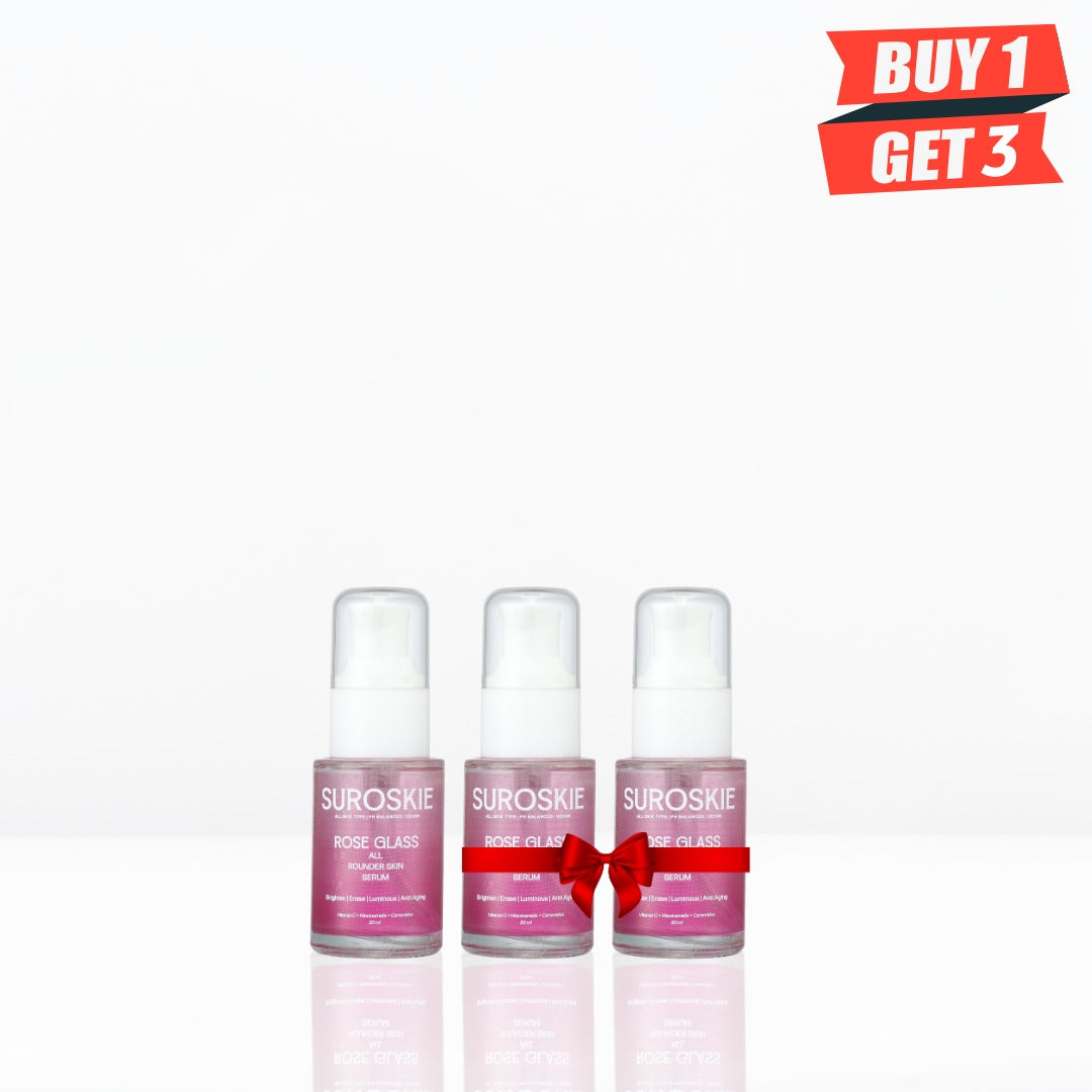 Pay For 1 Get 3  Rose Glass All Rounder Face Serum