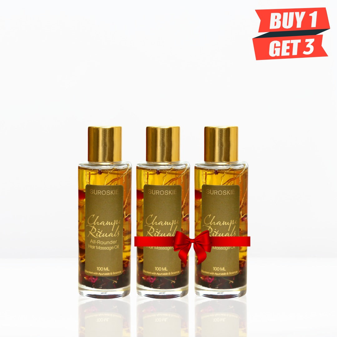 Pay For 1 Get 3  Mini Champi Rituals Hair Massage Oil