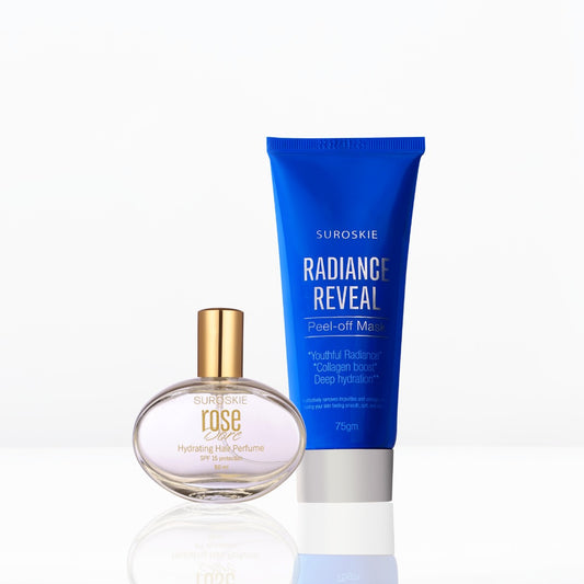 Radiance Reveal Combo with Suroskie Rose Dore Hydrating Hair Perfume