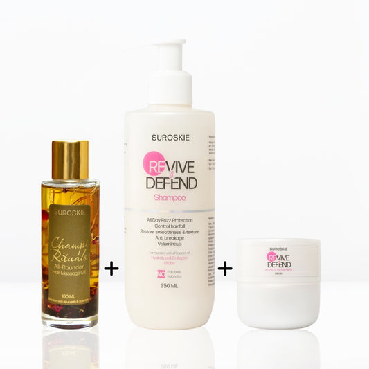 MBM Special Combo Mini Champi Hair Oil + Revive Shampoo + Hair Mask