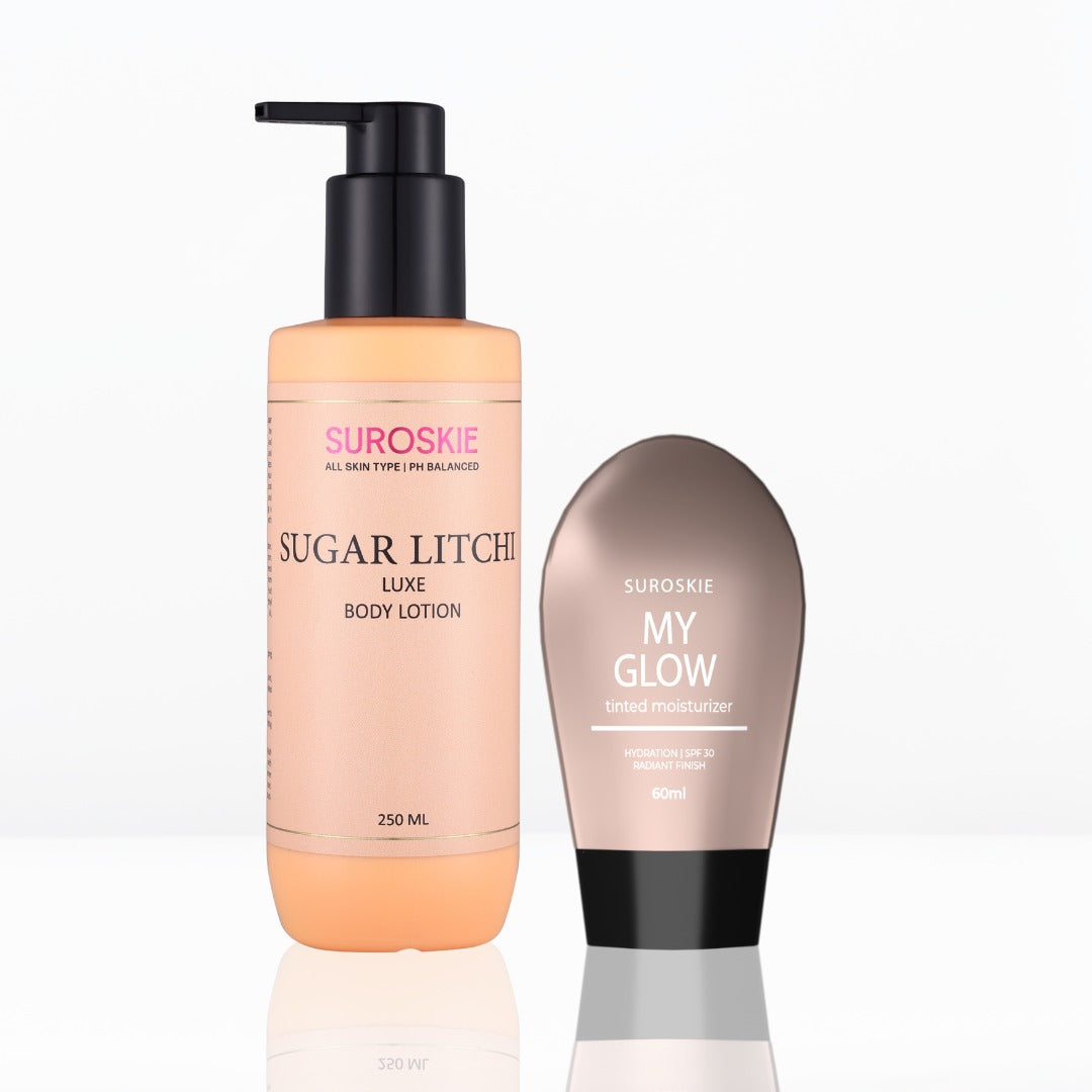 My Glow Combo With Sugar Litchi Body Lotion