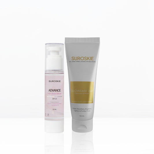 Glowease Combo With Advanced Glass Hair Serum SPF 25+