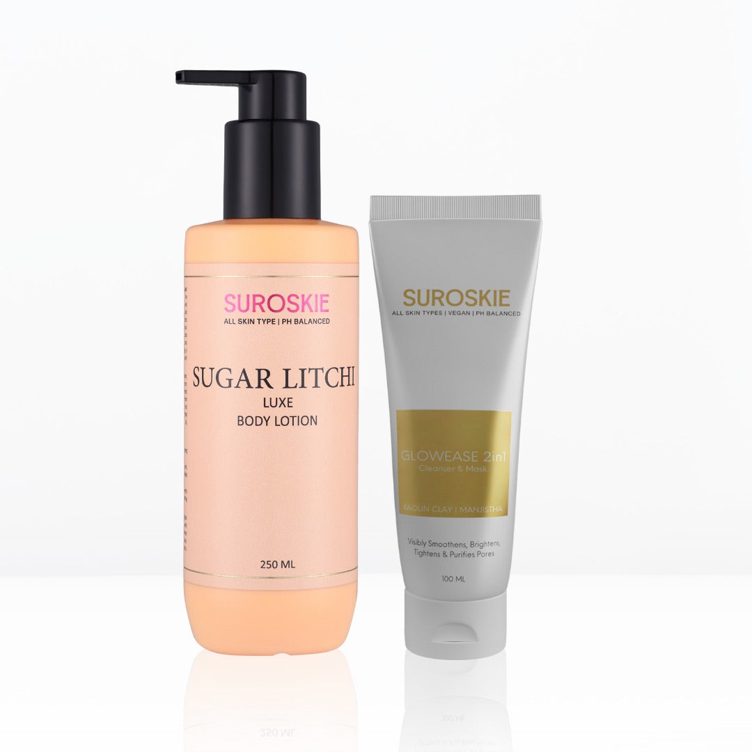 Glowease Combo With Sugar Litchi Body Lotion