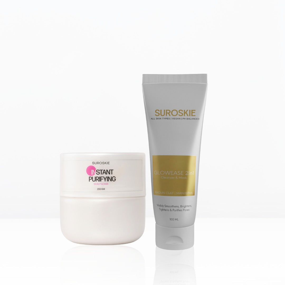 Glowease Combo With Instant Purifying Scalp Scrub