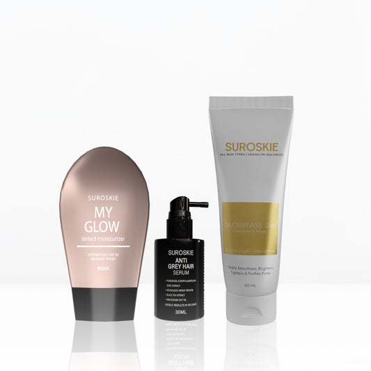 Glow Combo (Glow Ease & My Glow & Suroskie Anti-Grey Hair Serum)