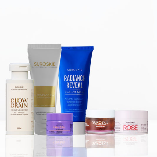 GLOW GRAIN + ROSSANA + DETAN 50 + SLEEPING MASK + GLOWEASE+ PEEL OFF MASK