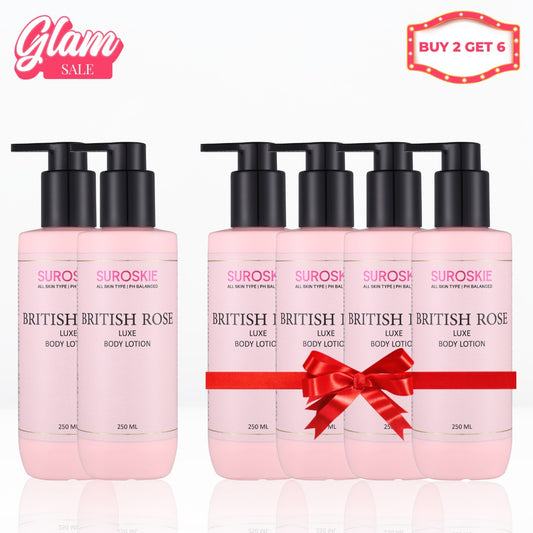 Buy 2 Get 6 Suroskie British Rose Body Lotion