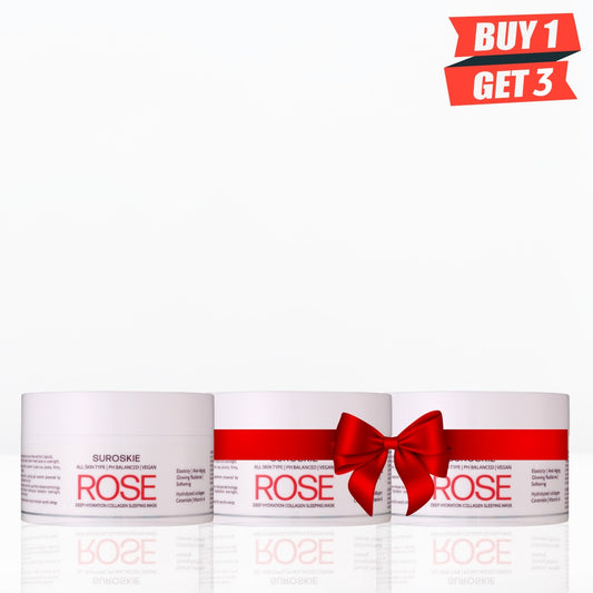 Pay For 1 Get 3 ROSE DEEP HYDRATION COLLAGEN SLEEPING MASK