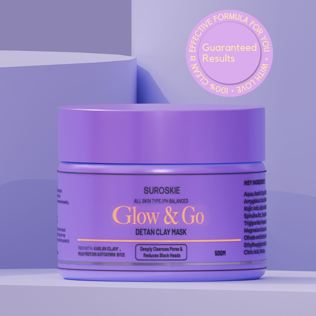 Glow and Go De-tan Clay Mask