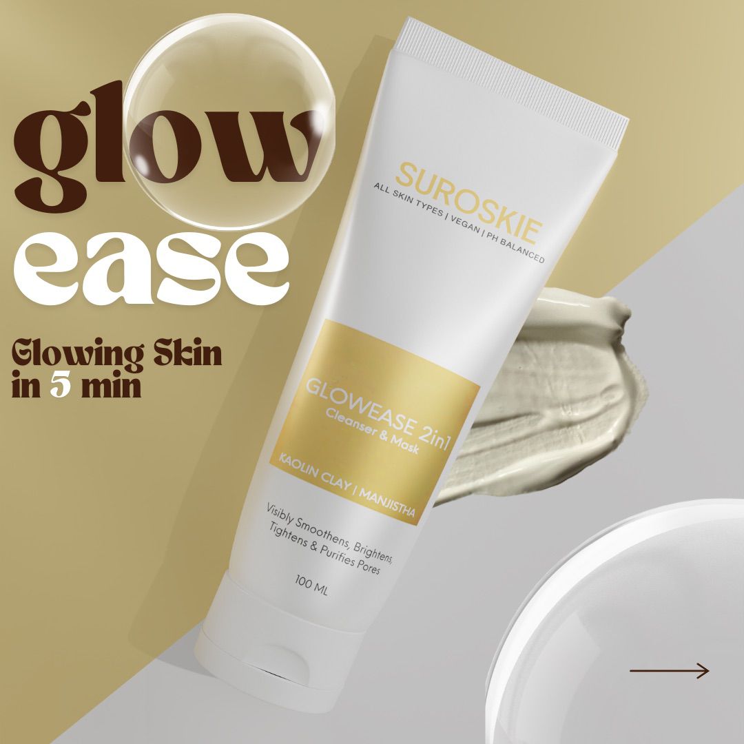 GlowEase 2 in 1 Cleanser & Mask