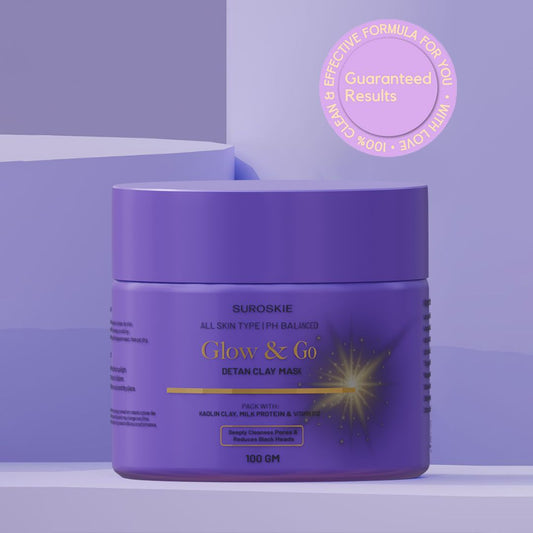 Glow and Go De-tan Clay Mask (100GM)