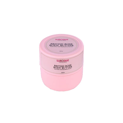 British Rose Body Butter with Macadamia Nut Oil