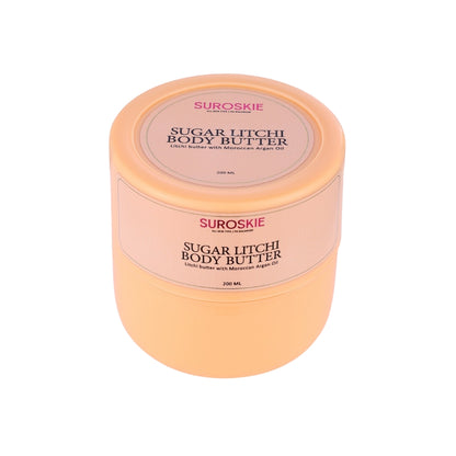 Sugar Litchi Body Butter with Moroccan Argan Oil Extract