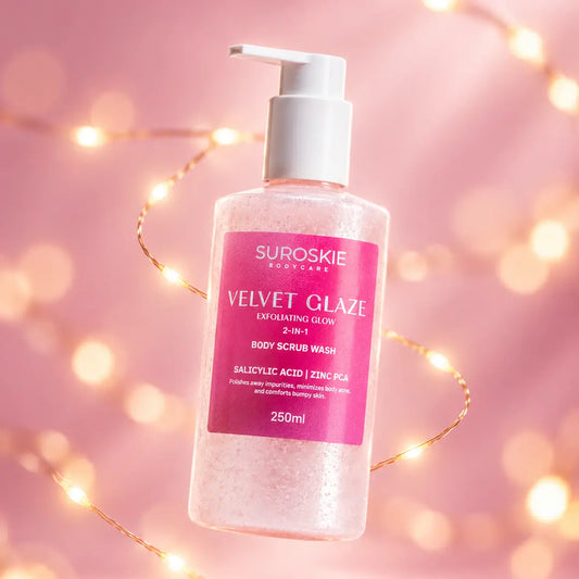 Velvet Glaze Exfoliating Glow 2-in-1 Body Scrub Wash
