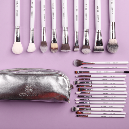 24 Piece Master Makeup Brush Set With Pouch